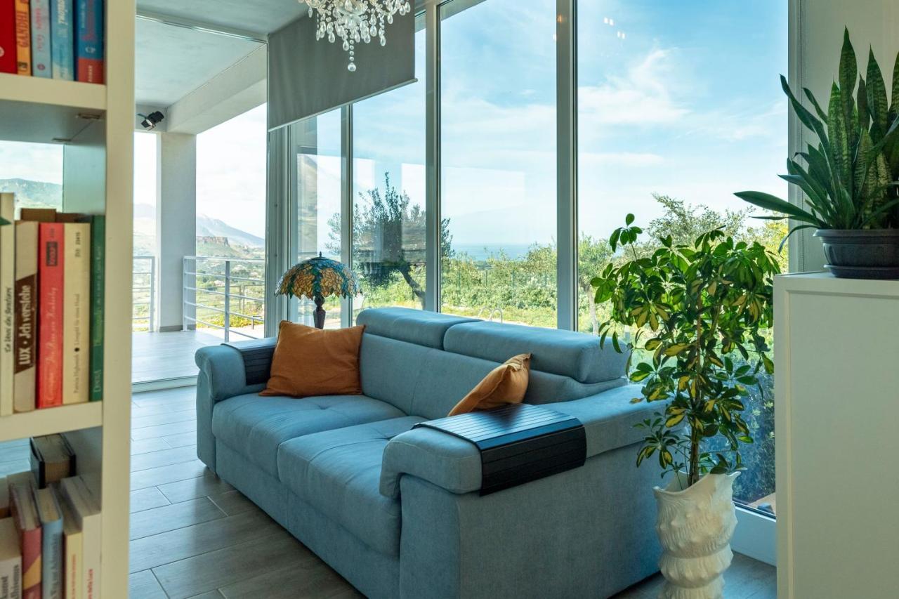 Villa Luxury Con Piscina Privata Vista Mare - Castellammare Del Golfo Exteriör bild